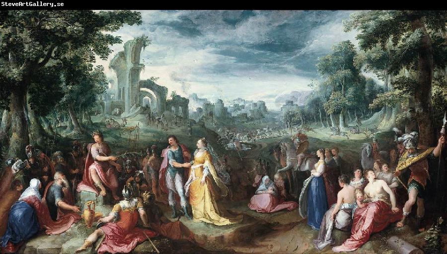 MANDER, Karel van The Continence of Scipio sg